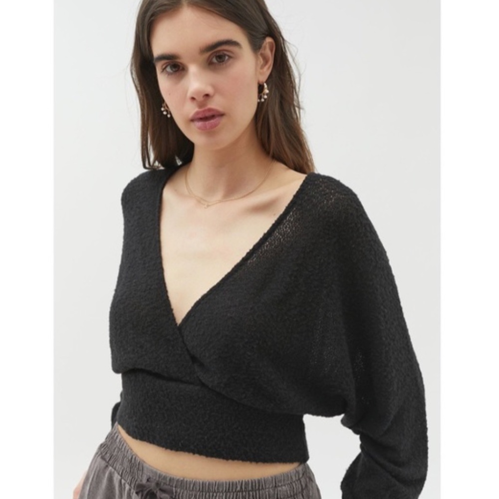 UO Montana Cozy Surplice Top NWOT